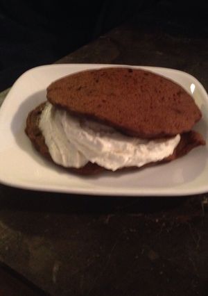A picture of Double Chocolate zucchini Buckwheat Pancakes.