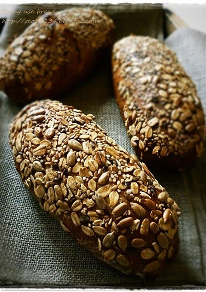 A picture of Rye Bread with Dates and Seeds.