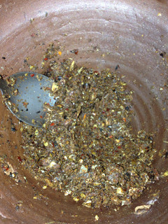 A picture of Jeow Bah aka Spicy Fish Dipping Sauce.