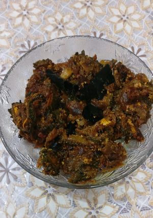 A picture of Dahi Ke Karela.