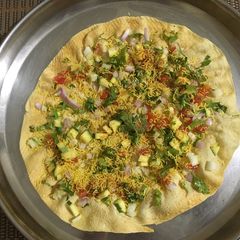 Roasted masala papad A picture of Roasted masala papad.