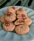 Galletitas integrales de coco rellenas con laddubar