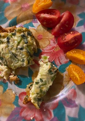 Une photo de Quiche sans pâte aux légumes