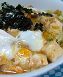 Eggy Tempura Crumbs and Cabbage Stir-fry Rice Bowl
