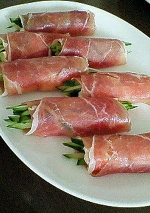 A picture of Cured Ham Rolls.