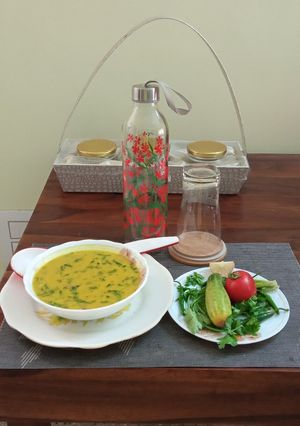 পাট পাতা দিয়ে ভাজা মুগডাল(paat pata diye bhaja moong dal recipe in Bengali) রেসিপির প্রধান ছবি