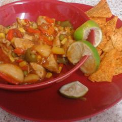 A picture of My Sweet Chili & Lime Chicken Tortillas Bake 😋😚.