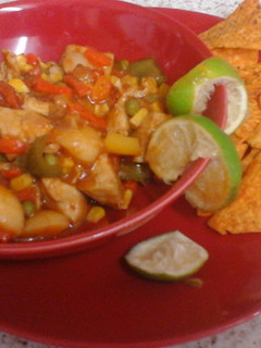 A picture of My Sweet Chili & Lime Chicken Tortillas Bake 😋😚.