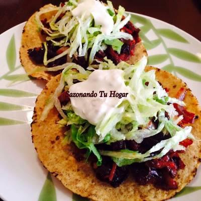 Tostadas de flor de jamaica ? Receta de Mary S Cuellar?Sazonando Tu  Hogar!!! - Cookpad