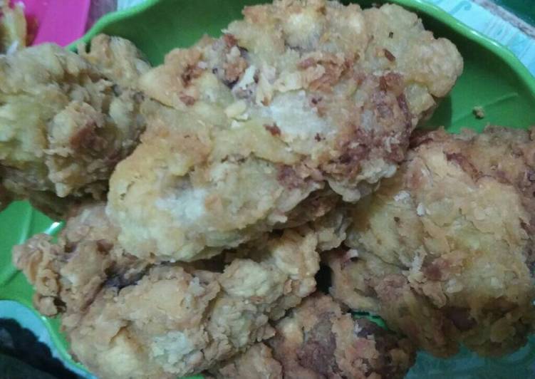 Cara Gampang Menyiapkan Fried chicken ala abang-abang yang jualan, Lezat Sekali