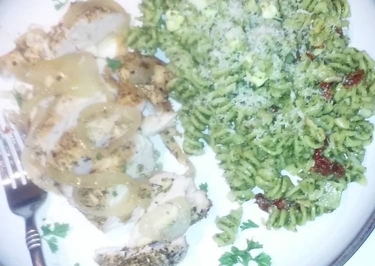 Recipe of Ultimate Mean Green Pesto Fusilli