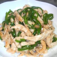 A picture of Chicken Breast and Green Pepper Stir-Fry.