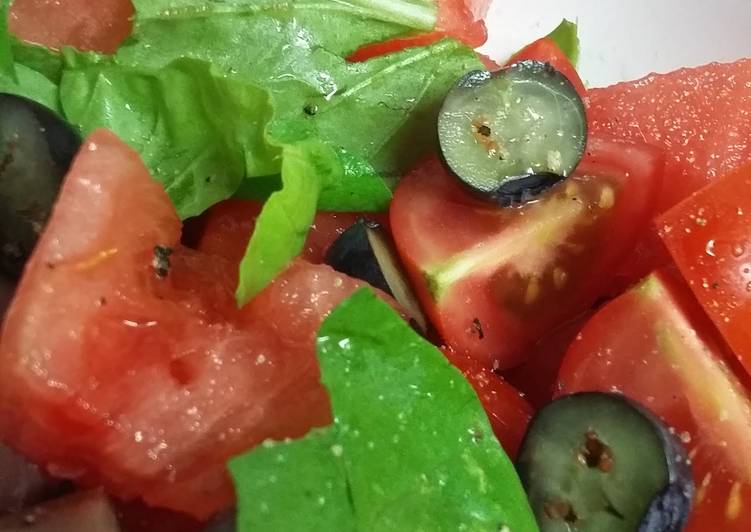 Watermelon Arugula Salad