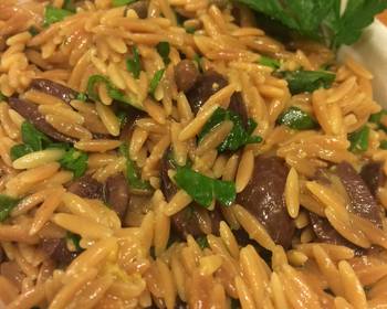 Best Recipe Toasted Orzo Salad With Black Olives And Capers Delicious and Healthy