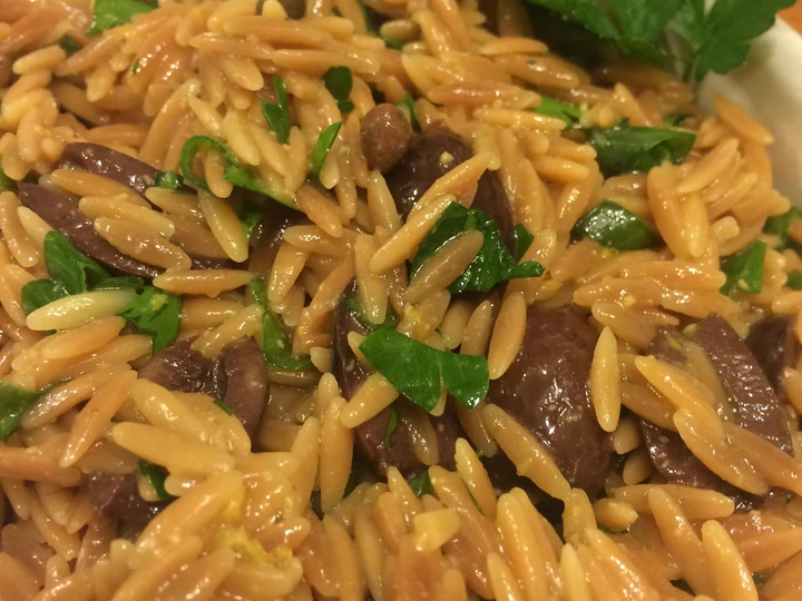 Recipe Toasted Orzo Salad With Black Olives And Capers the So Delicious Delicious