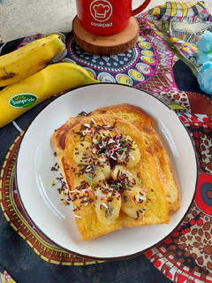 Foto resep French Toast Banana Caramel