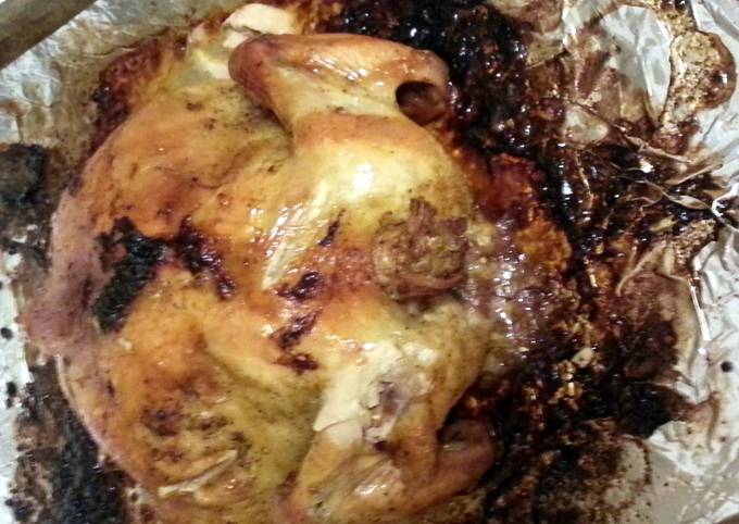A whole oven cook chicken