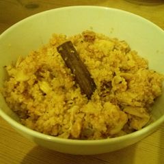 A picture of Chicken and Couscous Tagine.