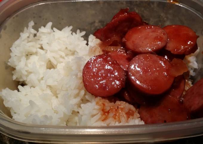 Sweet and sour kielbasa