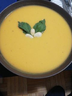 Una foto de Puré de calabaza
