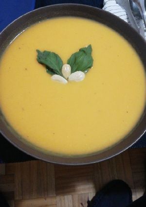 Una foto de Puré de calabaza