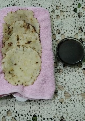 A picture of Banana Roti.