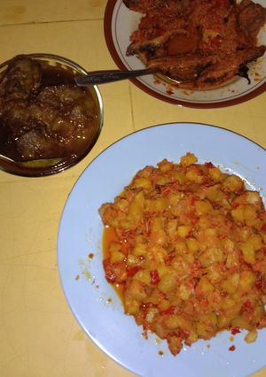 Foto resep Sambal goreng kentang