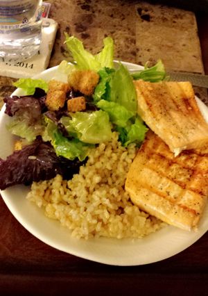 A picture of Grilled salmon.