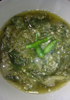 Foto resep Sambal hijau khas padang