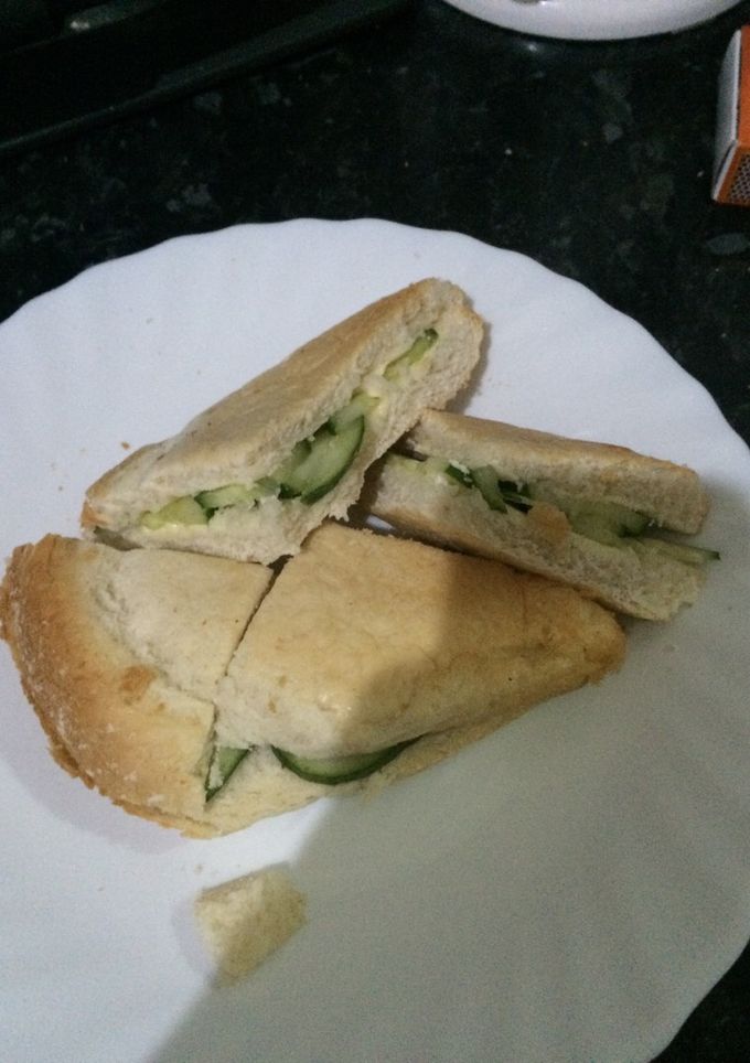 Una foto de Sandwich de pepino inglés