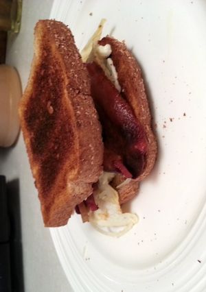 A picture of breakfast sandwhiches.