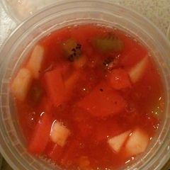 A picture of Refreshing fruit jello compote!.