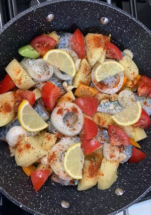 A picture of Fish casserole.