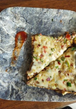 A picture of Chilli Cheese toast.