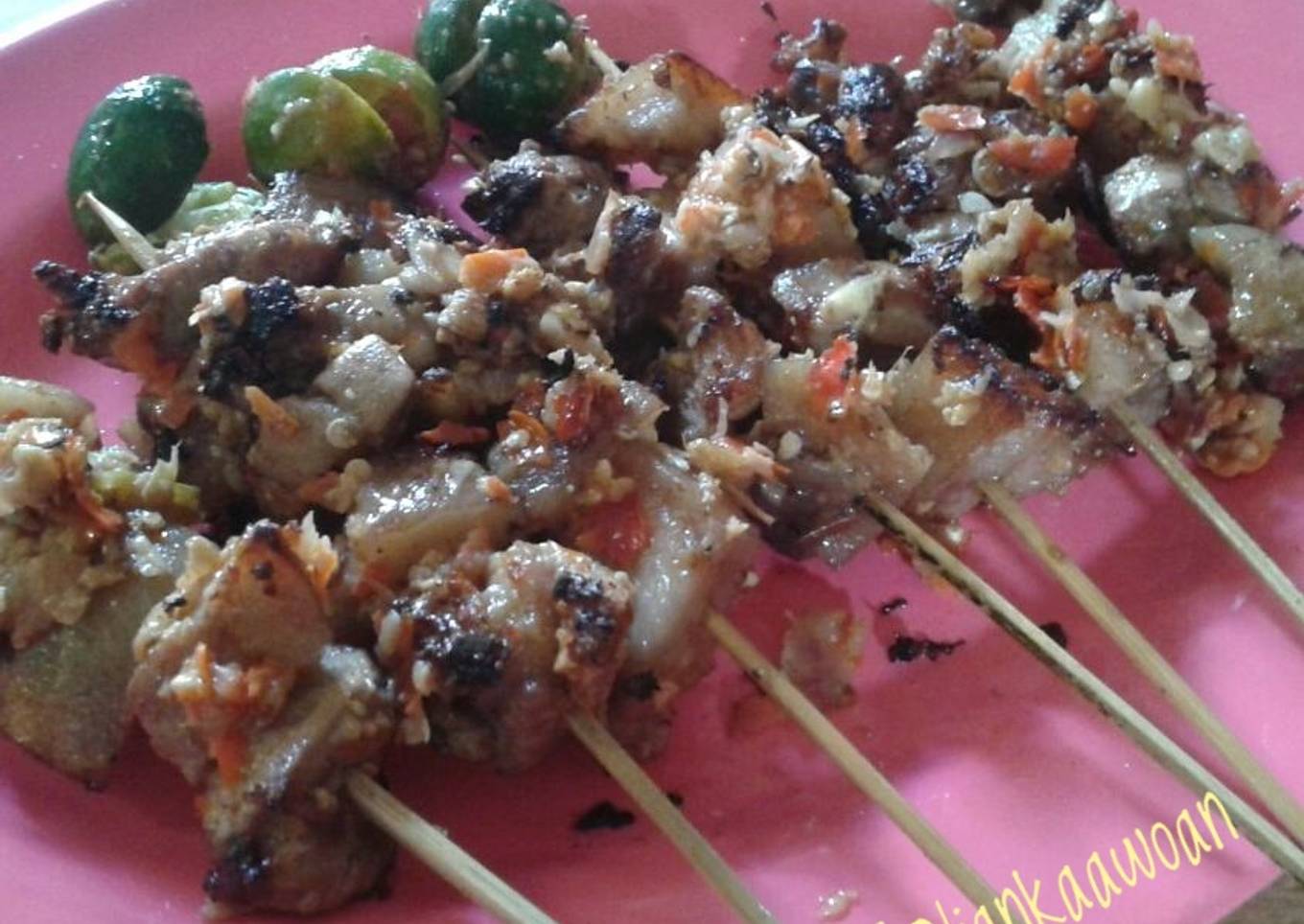 Sate Babi Teflon / Ragey Khas Manado (Non Halal 🐷)