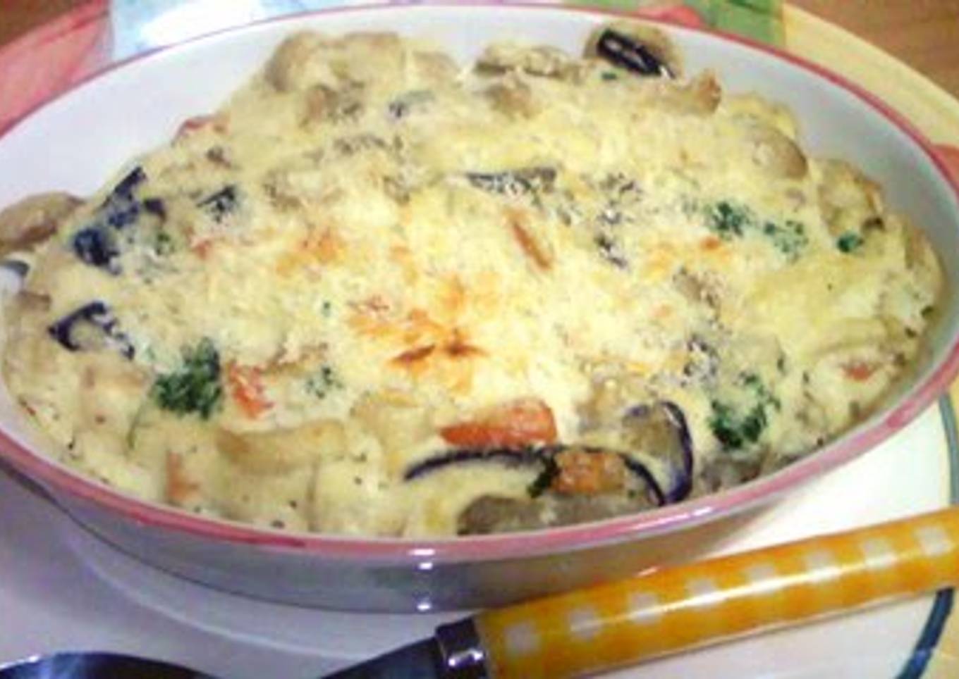 Gratin roasted with brown rice tofu