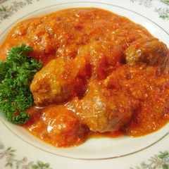 A picture of Cheese Meatballs in Tomato Sauce.