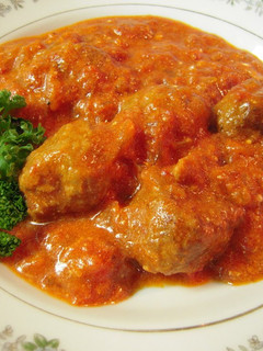 A picture of Cheese Meatballs in Tomato Sauce.