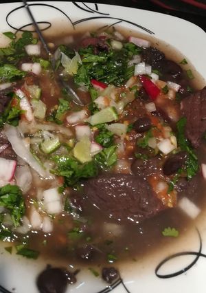 Una foto de Frijol con puerco