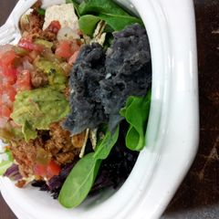 A picture of California style Fresh and Healthy Taco Salad.