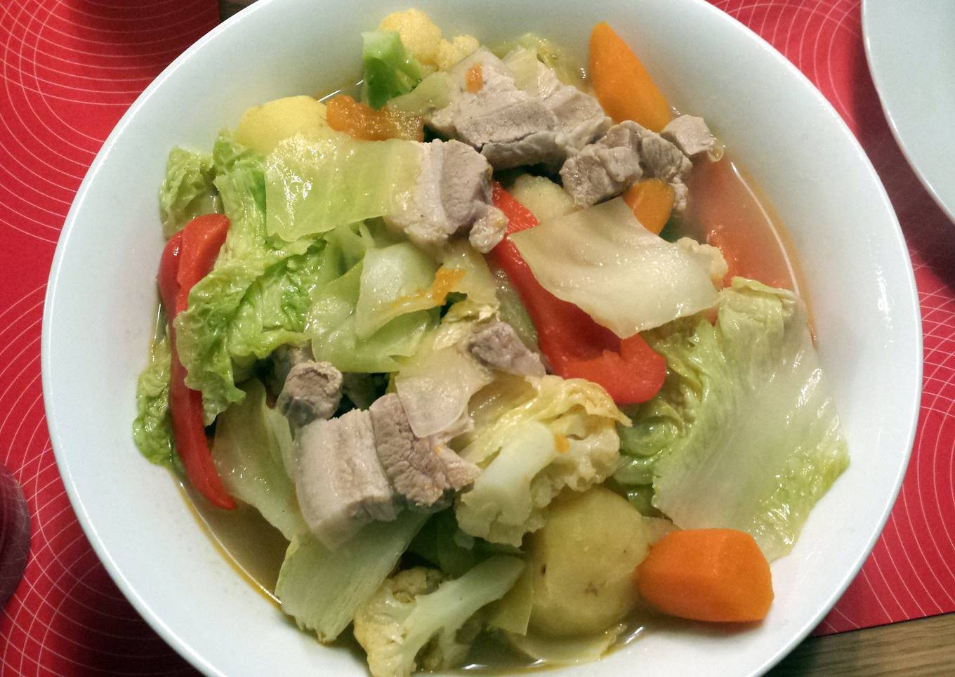 pork Vegetable soup