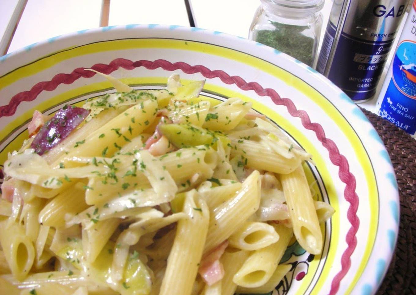 Creamy Pasta With Burdock Root and Sweet Potato