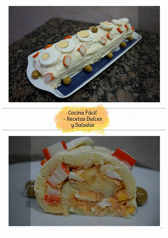 Una foto de Brazo Gitano de Puré de Patata