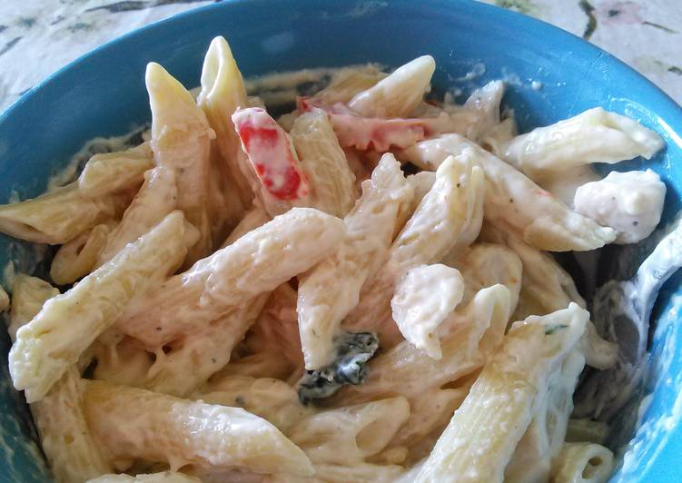 A's Chicken Florentine and pasta