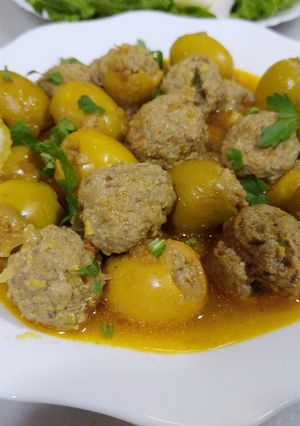 صورة لوصفة طاجين زيتون محشي