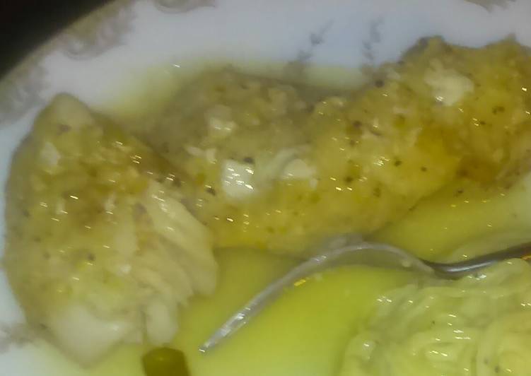Momma's garlic lemon pepper Ling cod