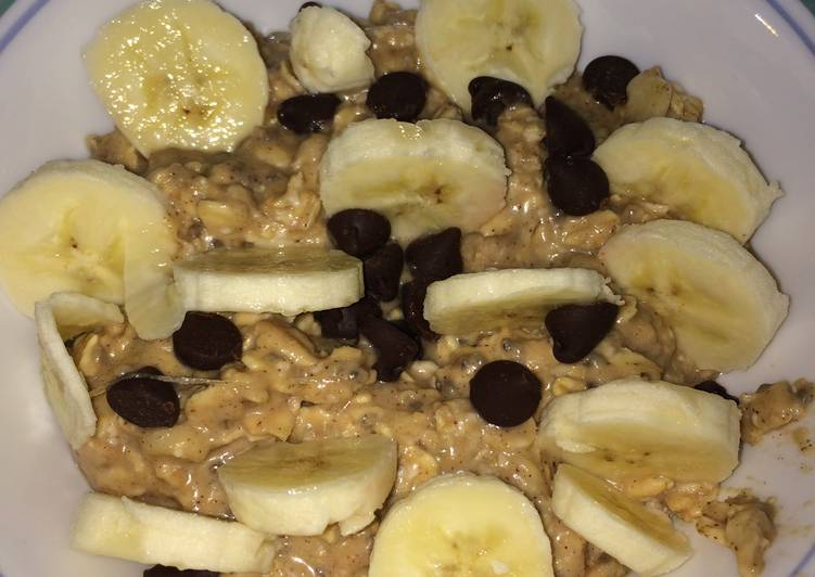 Recipe of Perfect Easy Peanut Butter Banana Overnight Oats