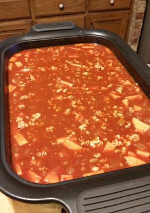 A picture of Slow Cooker Sweet Potato & Turkey Chili.