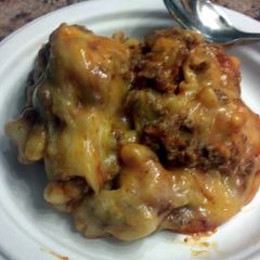 A picture of Beef macaroni.