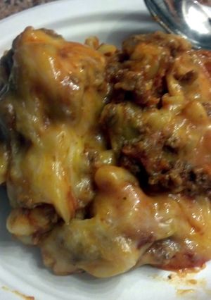 A picture of Beef macaroni.